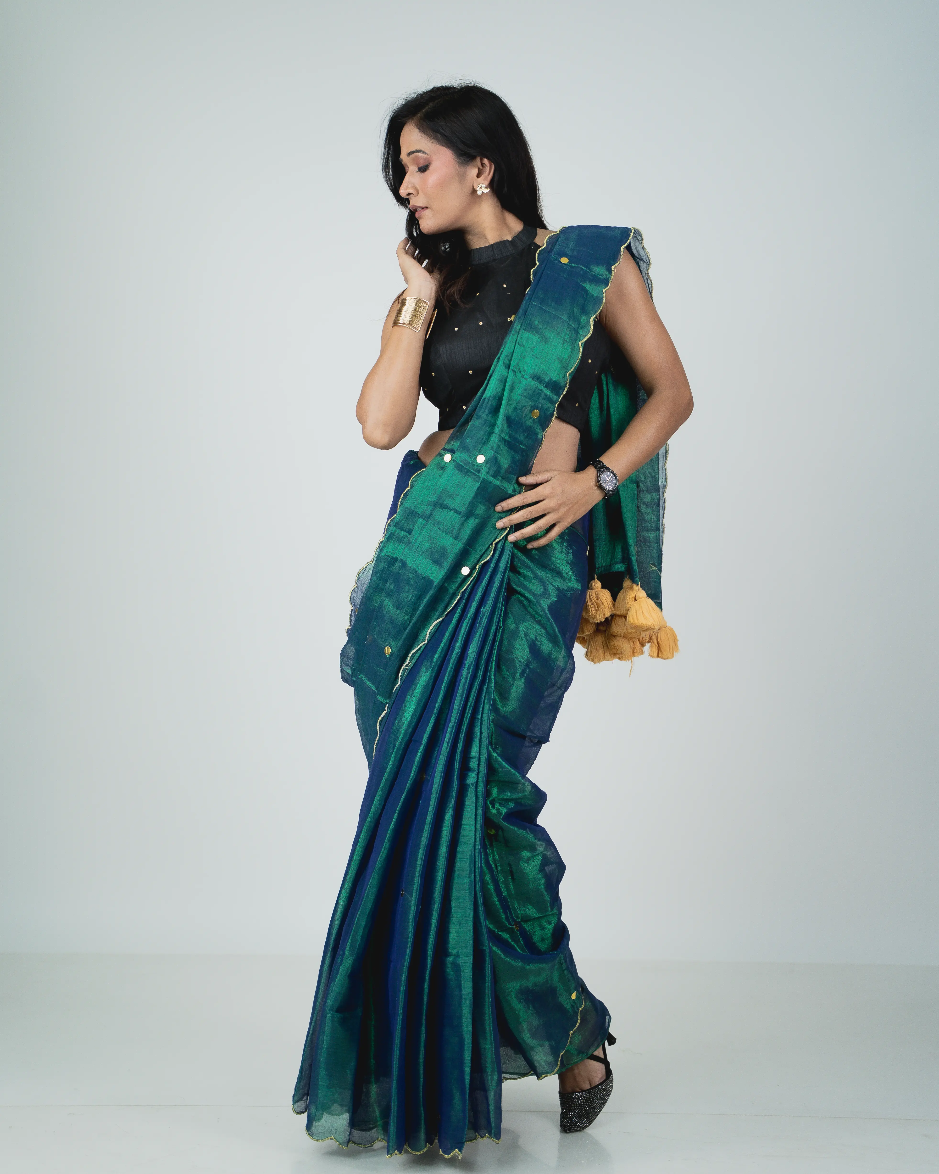 Tissue sarees